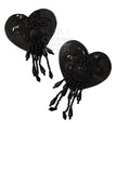 IN STOCK heart beaded nipple pasties