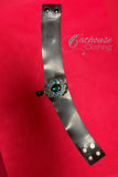 IN STOCK 13-14” Green brooch choker