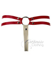 IN STOCK Small/Medium Clinic Goddess G-String White/red