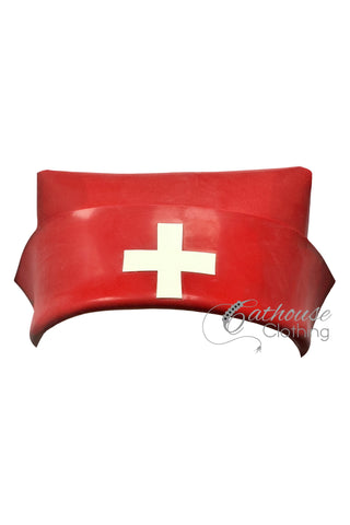 IN STOCK Clinic nurse hat RED