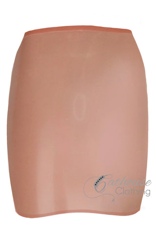 IN STOCK Medium Translucent pink mini skirt