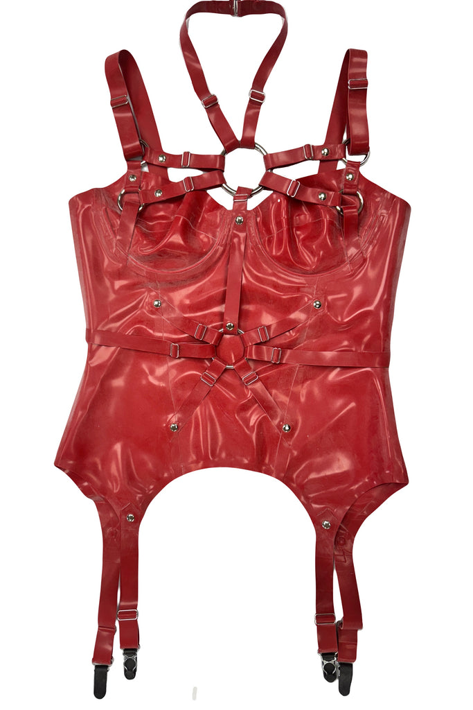 Red Basque Set IN STOCK LARGE A-cup RED Goddess basque – Cathouse Clothing