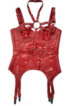 IN STOCK LARGE A-cup RED Goddess basque
