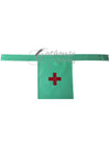 IN STOCK XL nurse apron Jade/Red