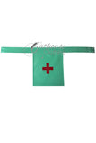 IN STOCK XL nurse apron Jade/Red