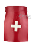 IN STOCK Large nurse apron Red/white