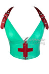 Clinic Zip Bustier Top