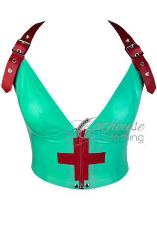 Clinic Zip Bustier Top