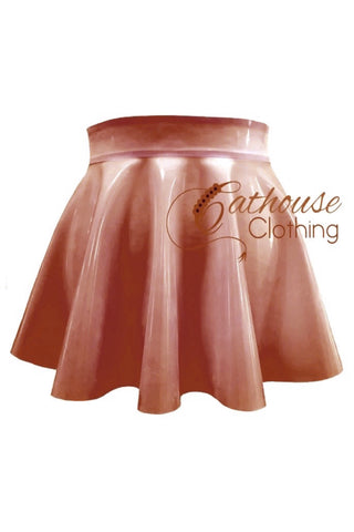 IN STOCK small Translucent pink micro skating skirt