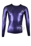 Men's plain long sleeved latex top