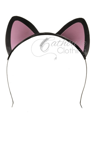 IN STOCK Latex cat ears Black/baby pink