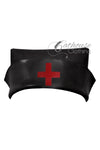 IN STOCK Clinic nurse hat Black/Red