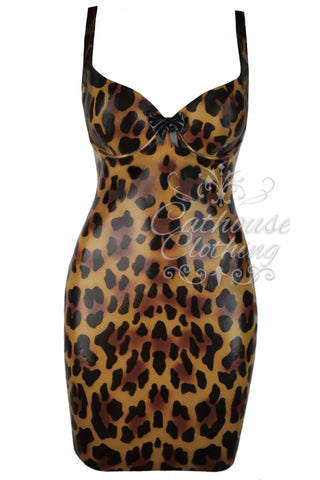 Cheetah bustier dress