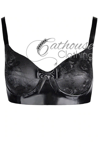 Cup E-G etched rose bra