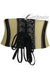 Translucent & black buckle corset belt