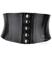 Latex corset belt with press stud front