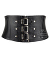 Latex buckle corset belt