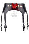 Ribbon-laced suspender belt