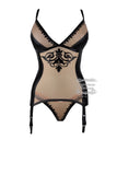 Latex Rococo basque & thong