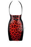 Latex topless cheetah dress