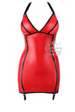 Latex Lois suspender dress