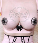 IN STOCK Purple/black Betty nipple pasties